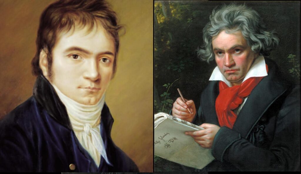 Beethoven in 1803 and 1820