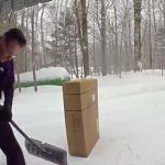 Heartwarming Video Shows FedEx Driver Secretly Shoveling Snow Off of Customer’s Front Stoop