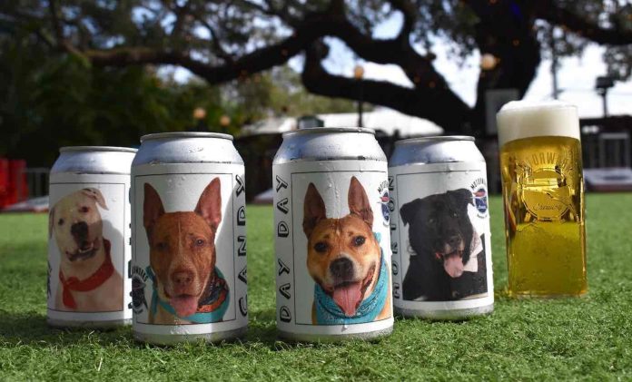 Adoptable Dogs on Beercans-Motorworks Brewing Facebook