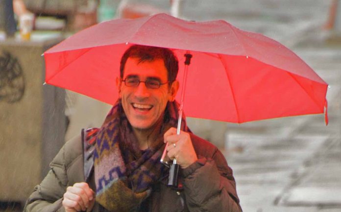 You'd smile, too, if you just got a job after being unemployed for the last six months!