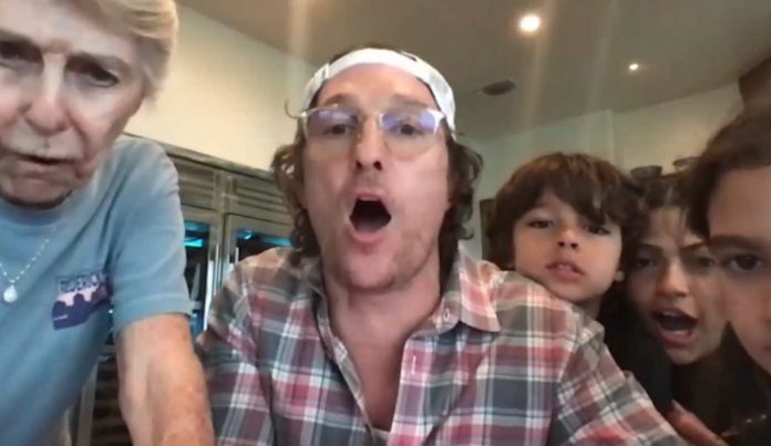 Matthew McConaughey Livestream-The Enclave at Round Rock Living Facility Facebook