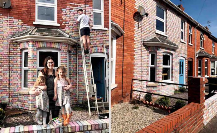 Rainbow Brick House-SWNS