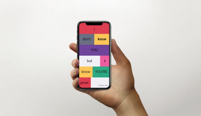 Hand Holding Text for Humanity Message-Released