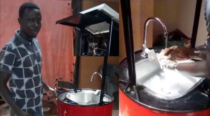 ghanaian solar hand washing machine