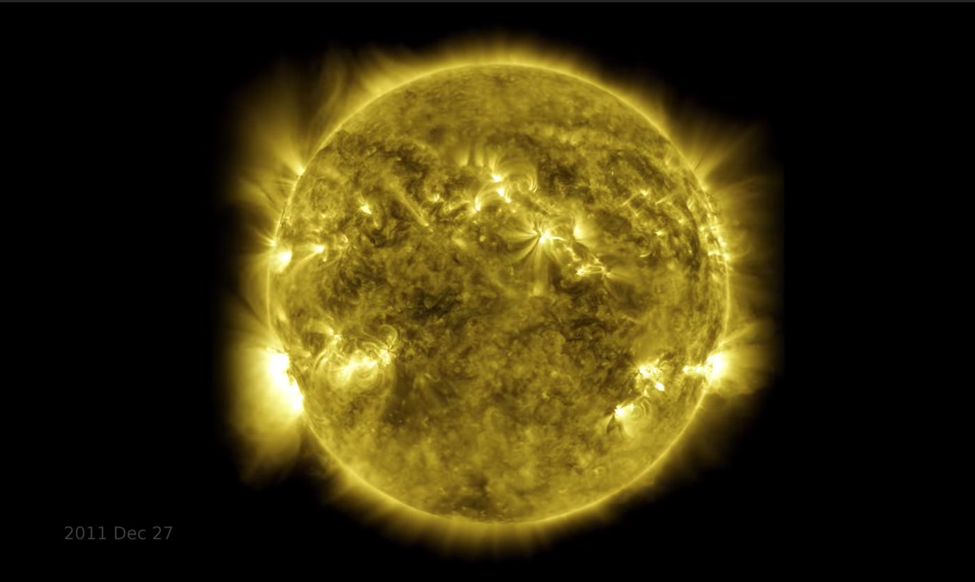 NASA Releases Breathtaking Time-Lapse of the Sun's Surface Shot Over a Decade to Celebrate Satellite Anniversary - Good News Network