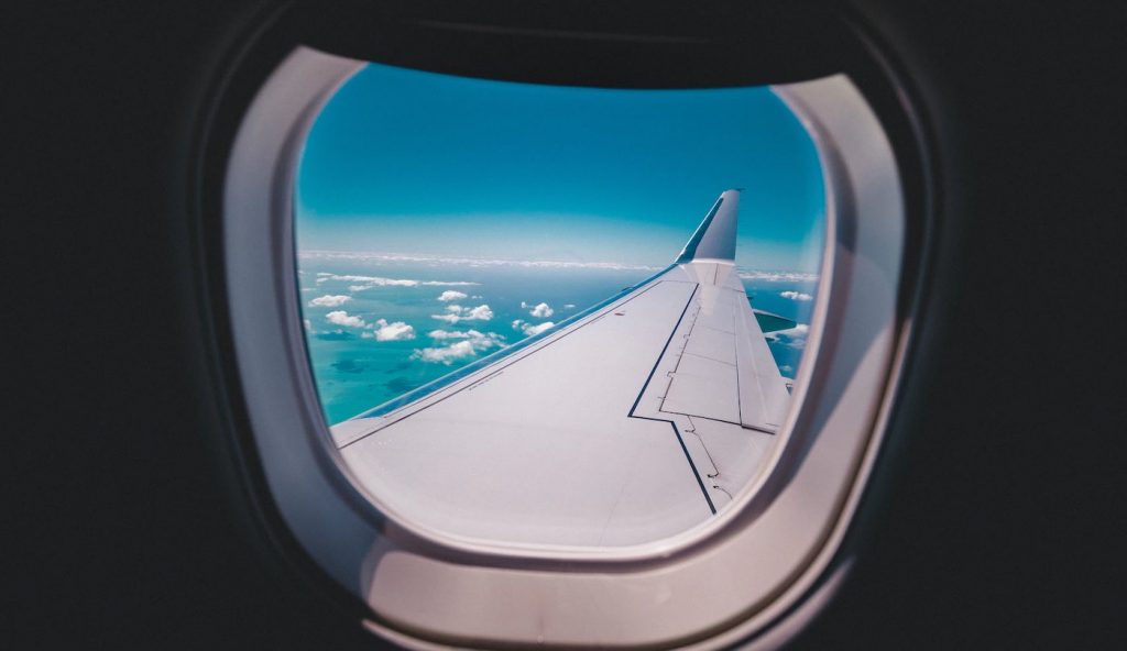 Airplane Window Jet Carribean Sea Ocean Vacation Pubdomain Jakob Owens