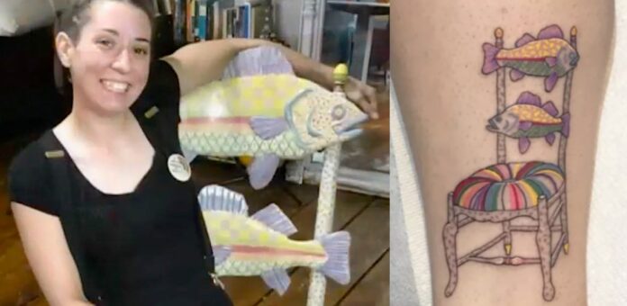 fish-chair-woman-tattoo-YouTube-Facebook