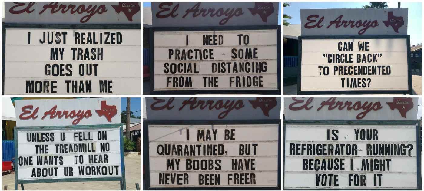 This Austin Restaurant is Making the Wittiest Pandemic Signs Anywhere