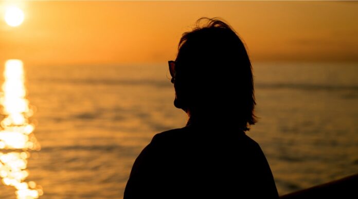 woman gaze at sunset future aging-pubdomain-Rod Long