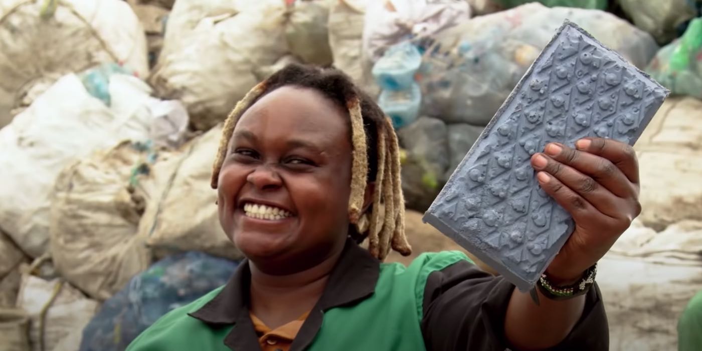 Kenyan Woman's Startup Recycles Plastic Waste into Bricks That Are 5x Stronger Than Concrete