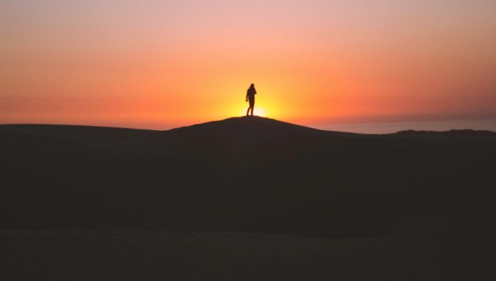 sunrise on mountain ridge nature individual-future-alone-single-pubdomain-Elijah Hiett