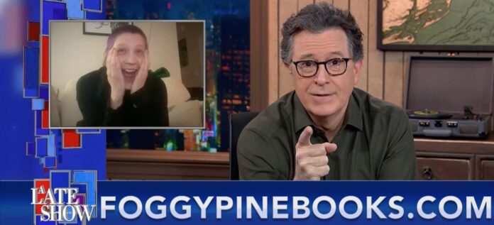 foggy pine books youtube reaction stephen colbert cute (1)