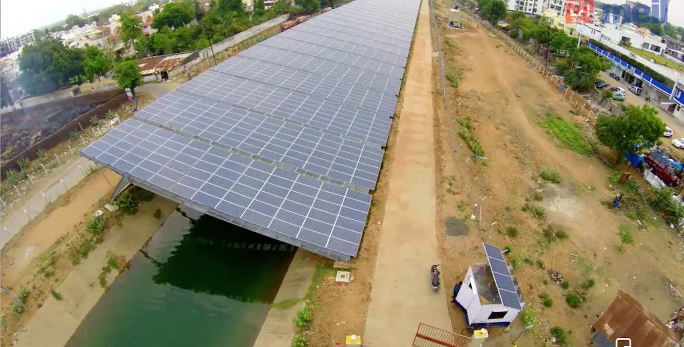 Huge Supply of Water is Saved From Evaporation When Solar Panels Are