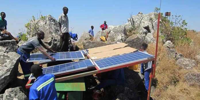 Malawi-Construction_of_solar_panelConstruction of solar panel array structure, Malawi. JonStrand, CC BY-SA 4.0 , via Wikimedia Commons