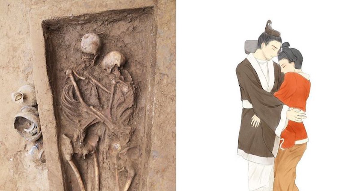 Kerangka Berusia 1.500 Tahun Ditemukan Terkunci dalam Pelukan Penuh Kasih Mungkin Berakhir ‘Romeo dan Juliet’ di China