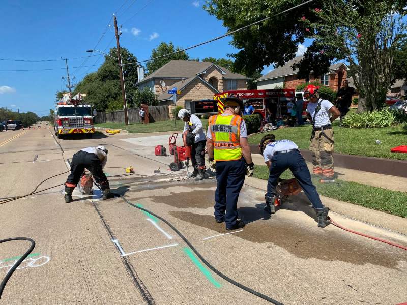 Firefighters Work Overnight to Rescue Deaf Dog Trapped in Storm Drain