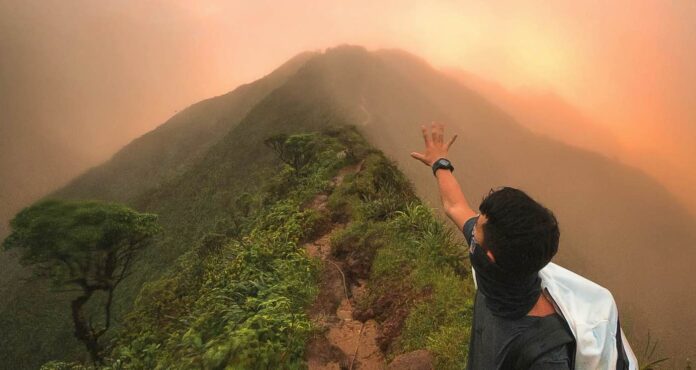 man reaches for mountain top future goal-pubdomain Steve Halama