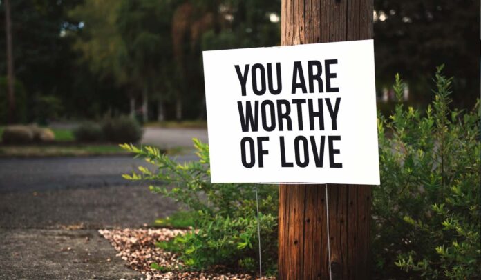 you are worthy of love sign compassion-pubdomain Tim Mossholder
