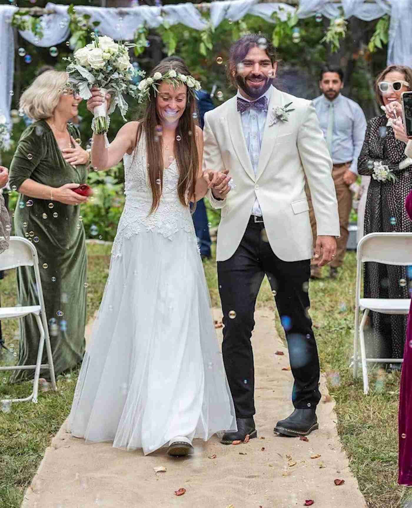 Bride Surprises Blind Groom by Wearing a Special Tactile Wedding Dress