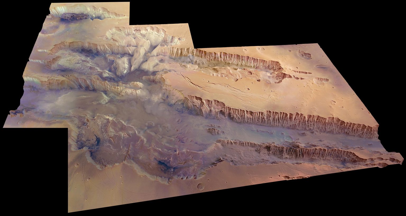 Area Air Beku Seukuran Belanda Ditemukan Hanya Satu Meter Di Bawah Dasar Grand Canyon Mars