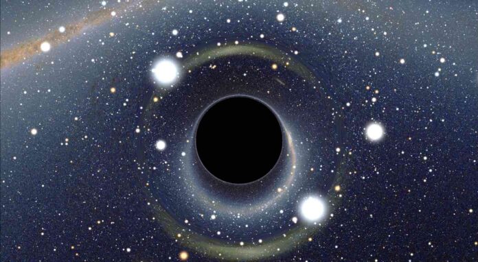 black hole illustration-cc license on wikipedia-Alain r