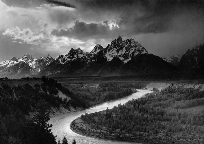 Ansel Adams photo-cropped-pubdomain_The_Tetons_and_the_Snake_River