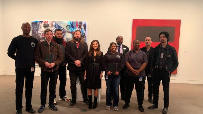 Security guard and guest curator Alex Lei Winslow Homer's painting, Waiting for an Answer (1872). released The Baltimore Museum of Art