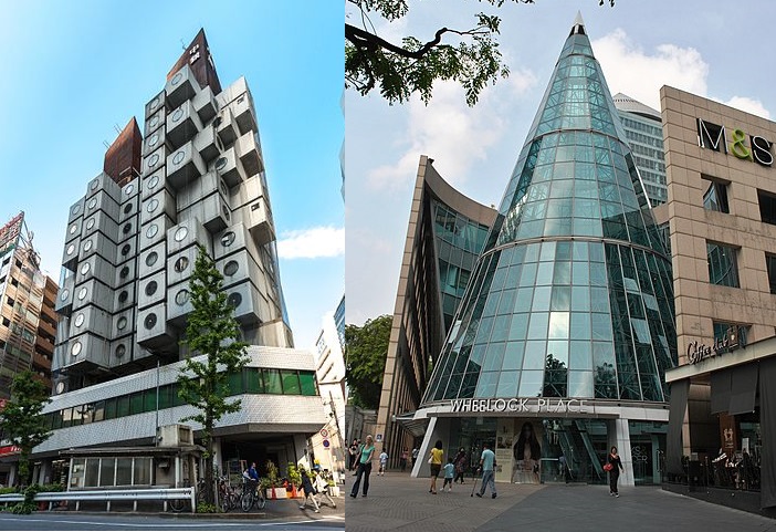 Nakagin Capsule Tower and Wheelock Place Jordy Meow Cc 3.0. and Elisa.rolle Cc 4.0. Sa