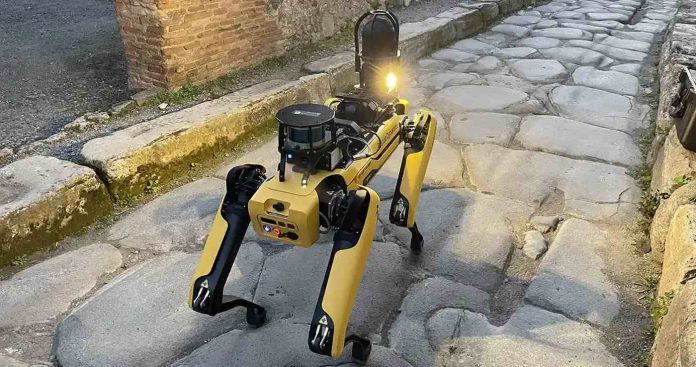 robot dog Pompeii Archaeological Park released
