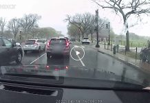 Watch the Moment a Guy Jumps Out of His Car to Give Umbrella to Couple Stuck in D.C. Downpour