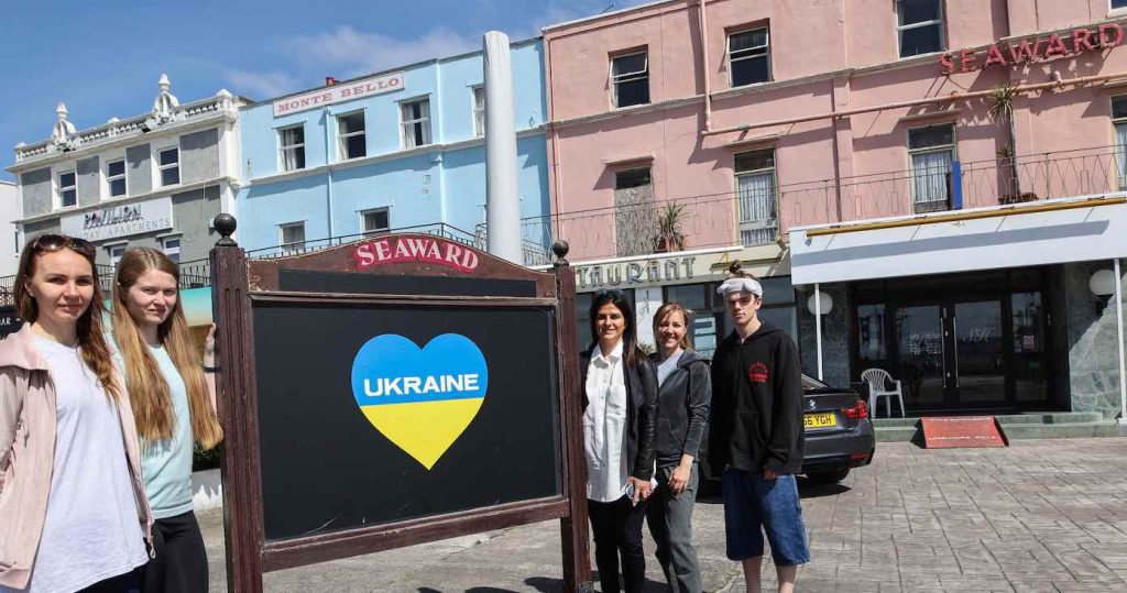 British Woman Who Fled War in '74 Closes Her Hotel to Tourists–Giving Ukrainian Refugees a Home Instead