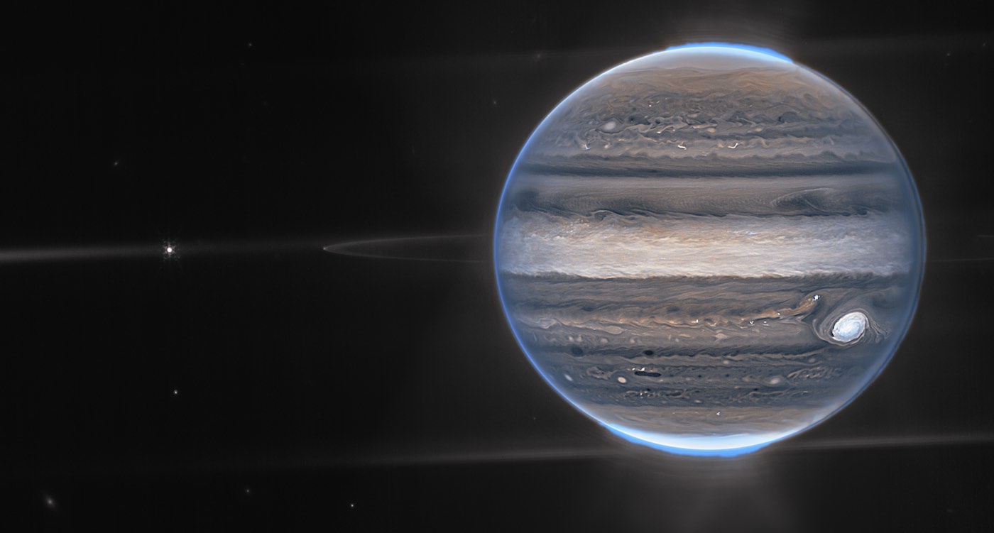 Ilmuwan Terpesona oleh Gambar Jupiter Baru Dengan Galaksi ‘Photobombing’ Teleskop Webb