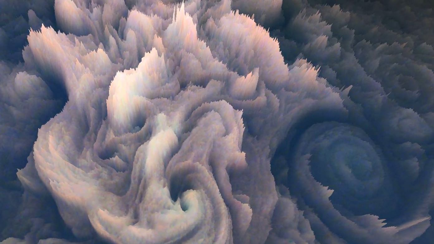 Rendering 3D Luar Biasa dari Pesawat Luar Angkasa Jupiter Mengungkapkan Awan “Frosted Cupcake”
