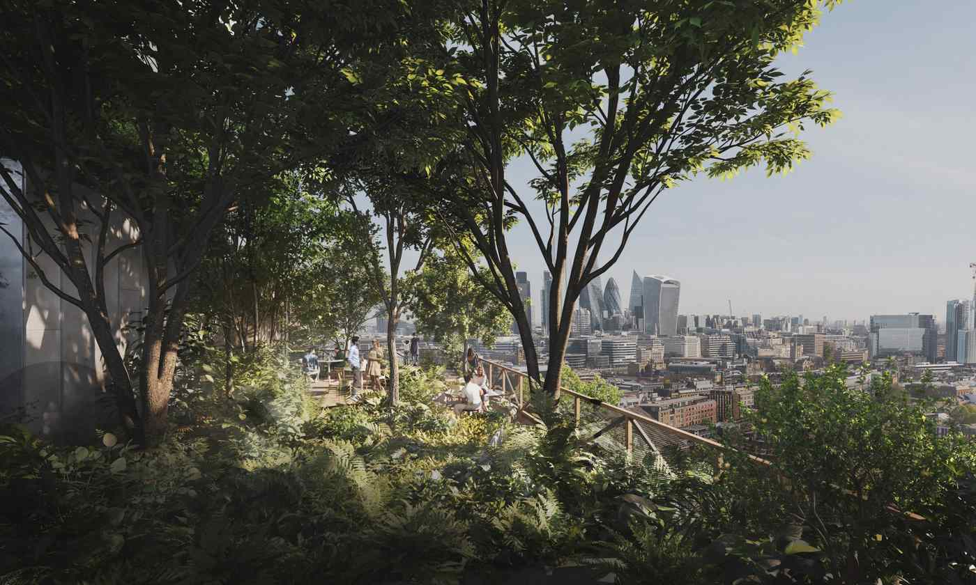 Hutan Atap Spektakuler Direncanakan untuk Gedung Pengadilan di London-Termasuk 100 Pohon, 10.000 Tanaman, dan Banyak Lagi