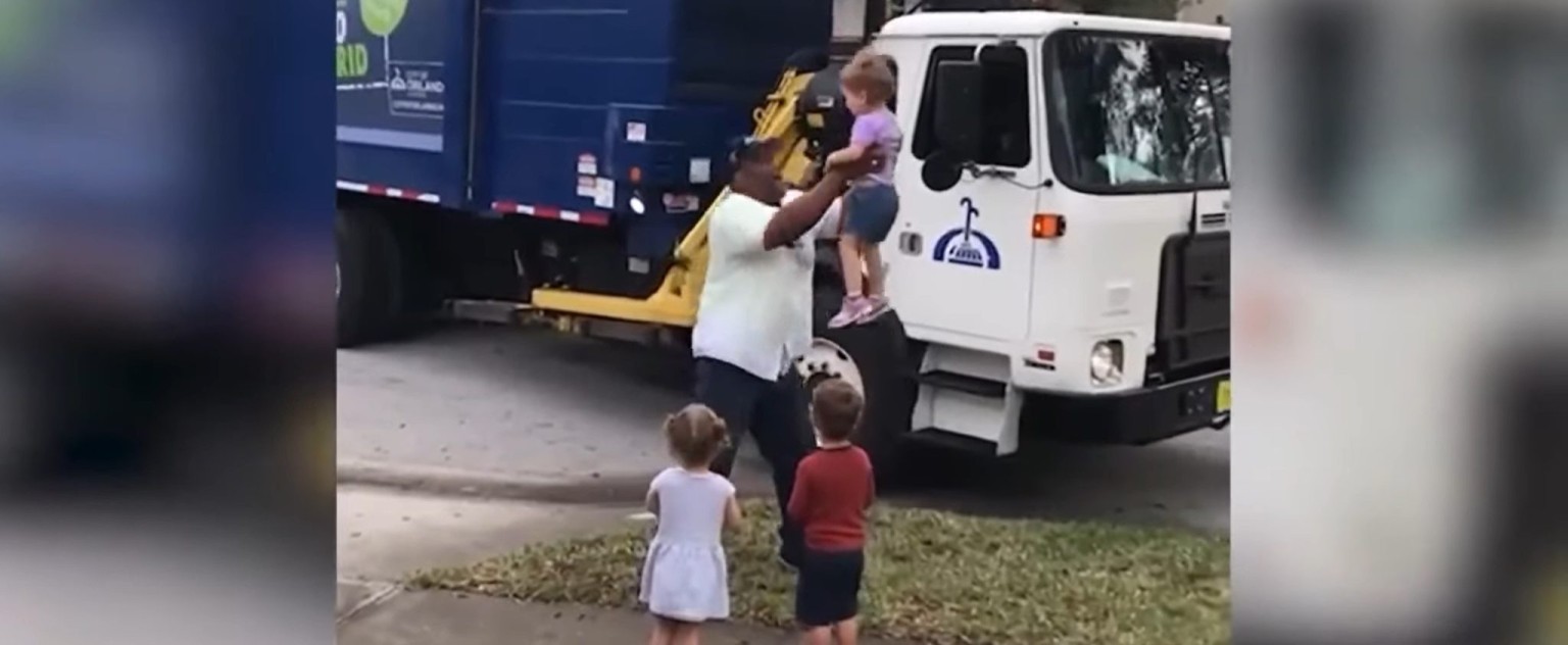 Triplets Reunite With Garbage Truck DriverTheir Childhood Hero—4 Years