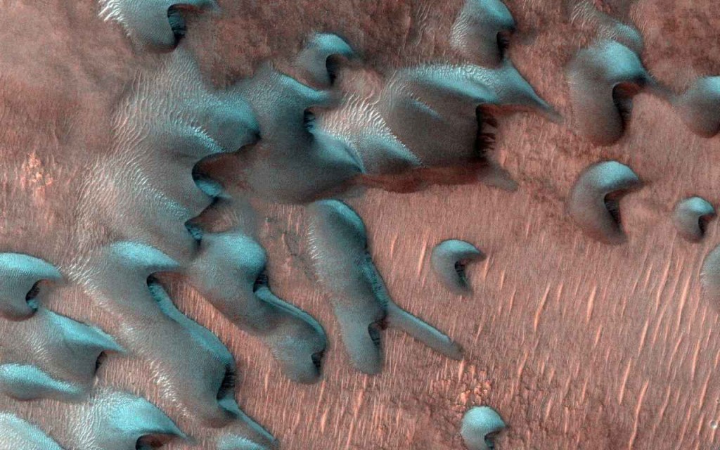 Imágenes fascinantes muestran ‘Winter Wonderland’ en Marte capturadas por Reconnaissance Orbiter