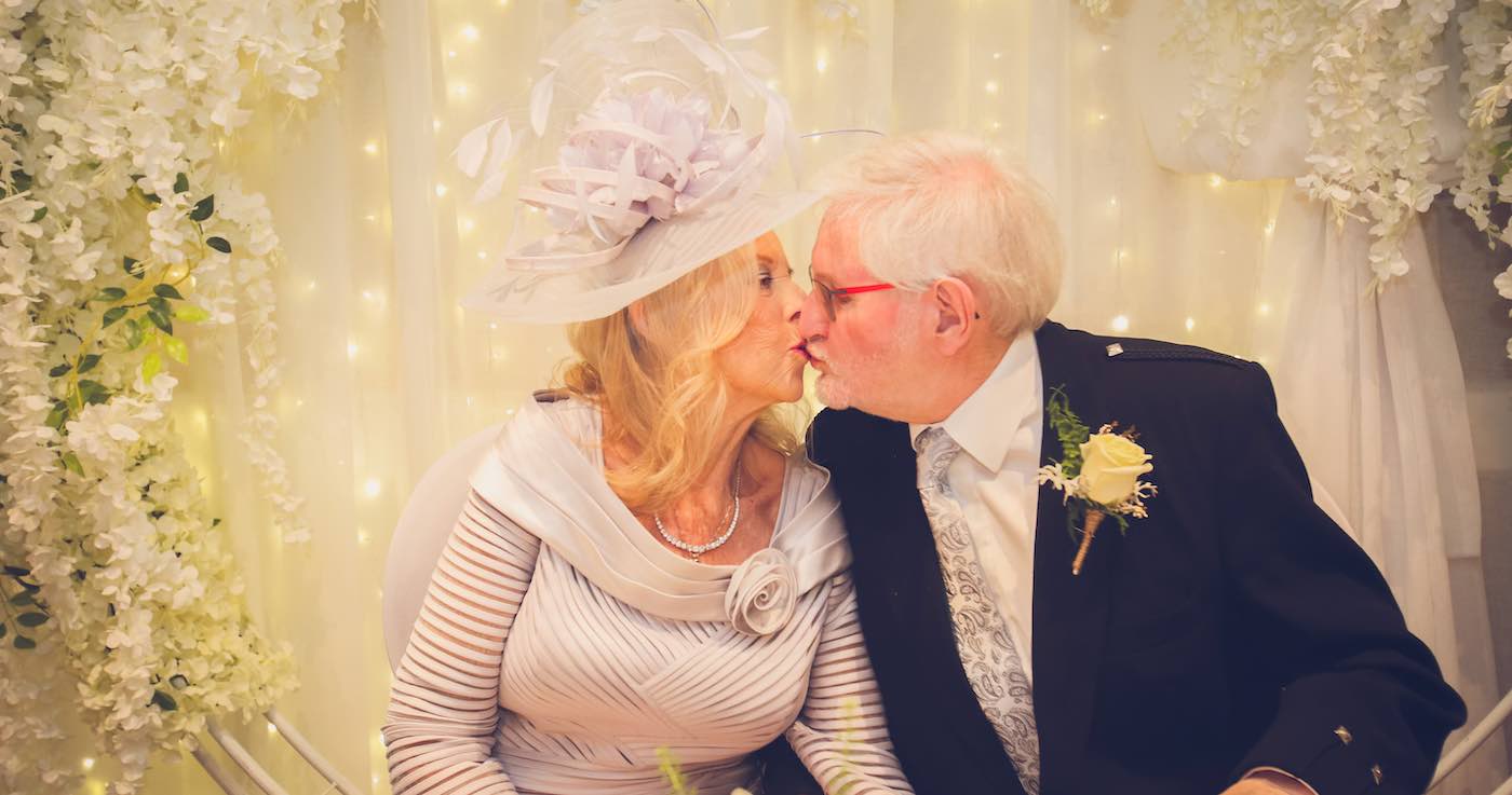 The lovebirds in their 80s met on a dating site – highly recommended by Bride
