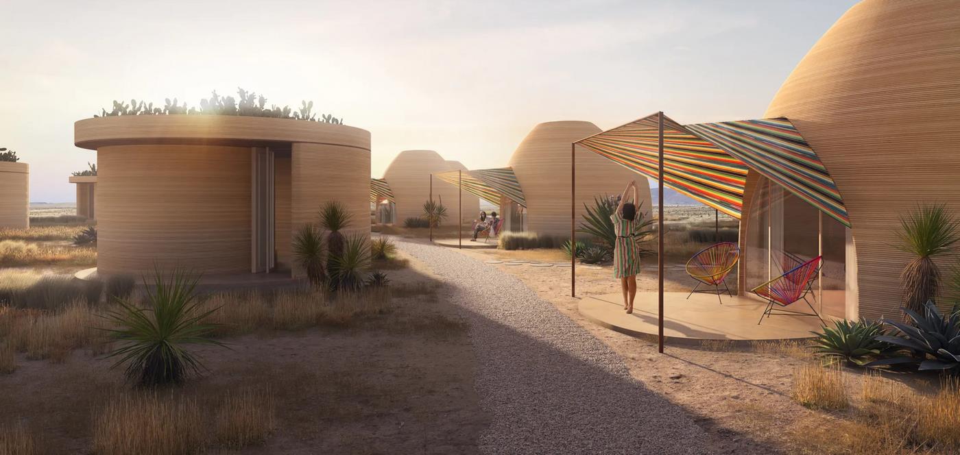Hotel Cetak 3D Mencolok Akan Memutar Kepala Dengan Ide Desainnya Untuk Lokasi Texas