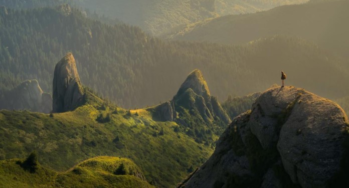 man on mountain in nature wilderness hiking-pubdomain David Marcu