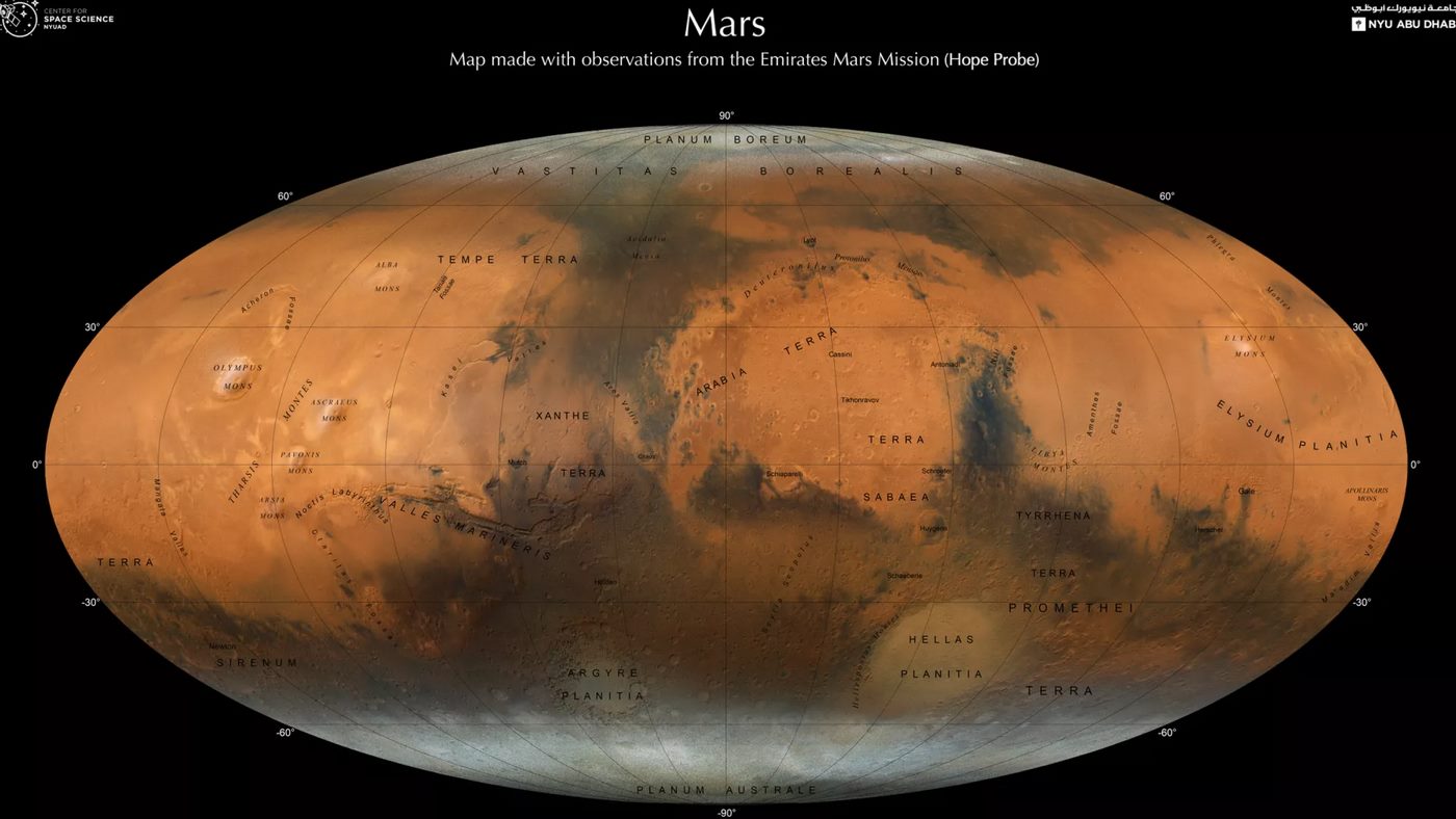 3.000 Gambar Pengorbit Menghasilkan Atlas Mars yang Belum Pernah Ada Sebelumnya–Sempurna untuk Dinding Kamar Tidur atau Ruang Kelas