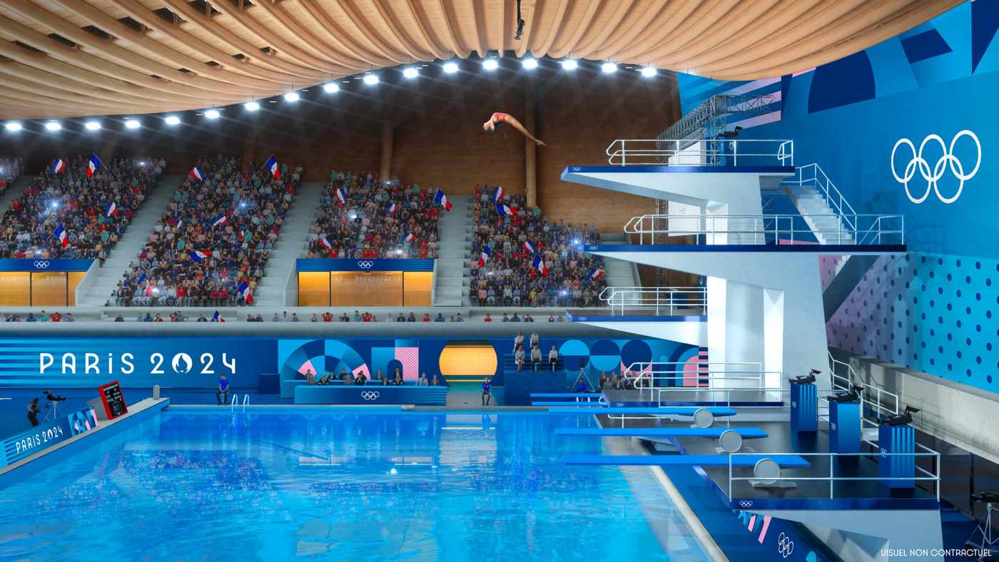 The Aquatics Center Of Paris 2024 In Seine Saint Denis Fair Use 