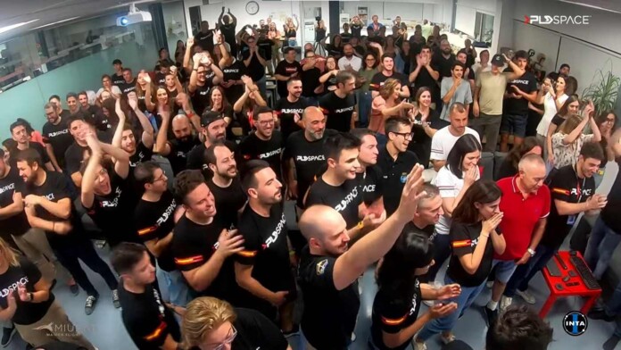 PLD team going nuts after their rocket test succeeded - credit PLA, retrieved from YouTube