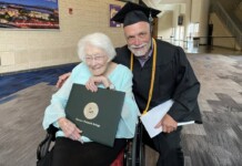 72-Year-old Graduates from College with His 99-year-old Mom Cheering Him On