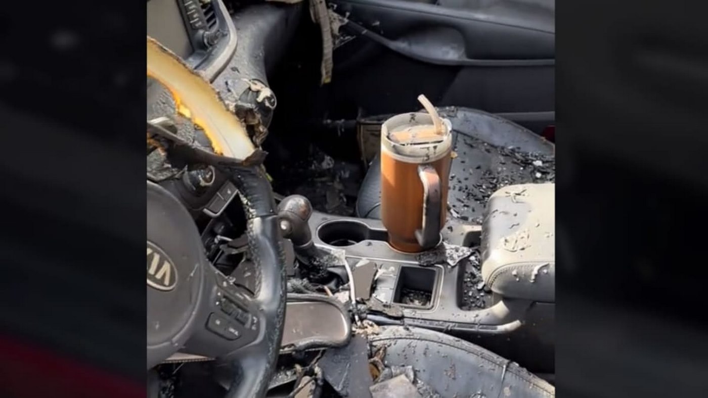 A Stanley Thermos Survives a Car Fire, so Stanley Replaces Both the Mug and  the Car