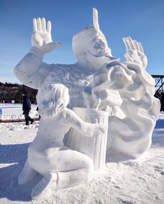Minnesota Hosts World Snow Sculpting ChampionshipAnd The Giant Ice Art