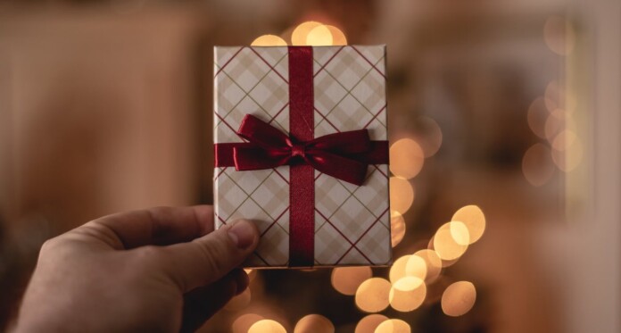 small gift Christmas holiday giving-pubdomain Rob Laughter