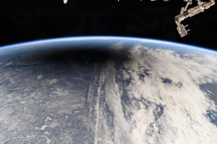 Incredible images show eclipse from International Space Station