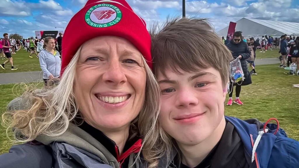 Mom Ceri and Her Son Lloyd at the Opening Of the Race Released to the Press By Family