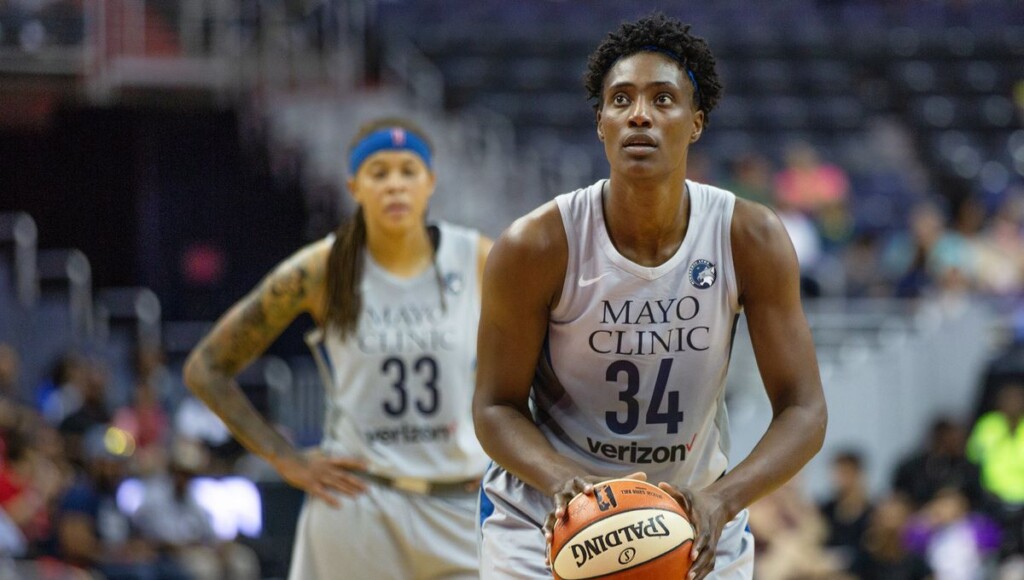 Sylvia Fowles Shoots a Free Throw Minnesota Lynx Vs Washington Mystics Game at Capital One Arena Washington Dc Cc 3.0. Lorie Shaull Flickr E1712820390810