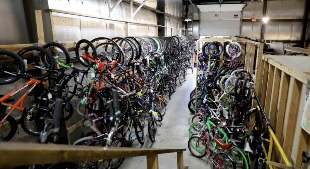 Bicycles in Warehouse Wheels For Winners Youtube
